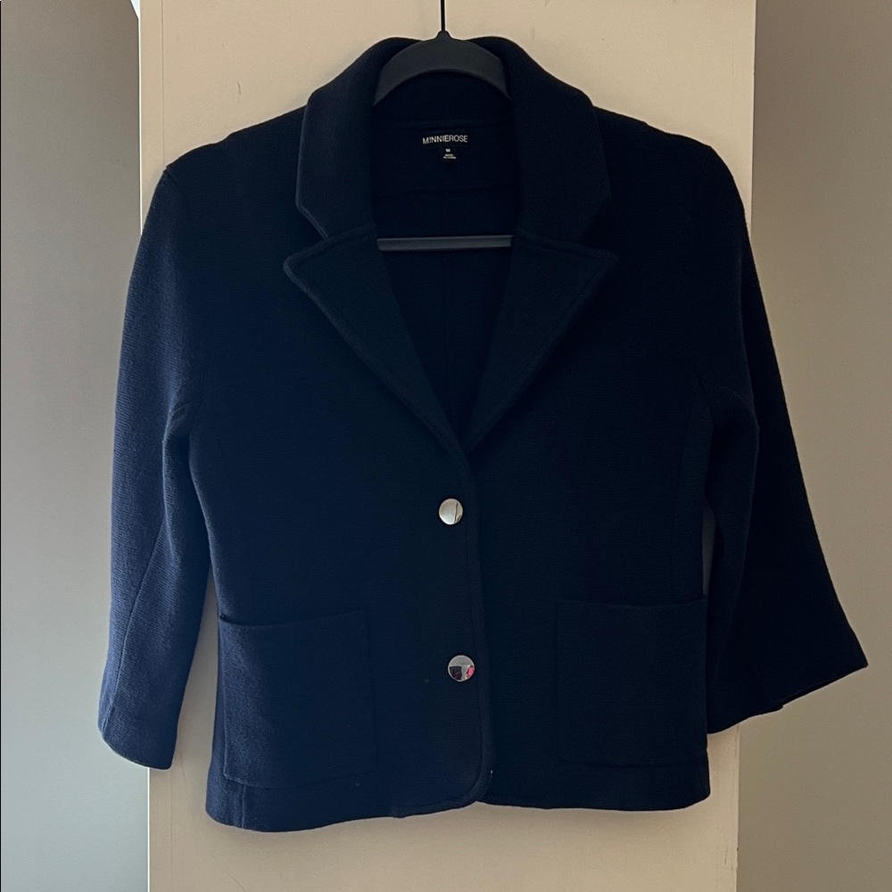 Minnie Rose Women's Jacket in Navy
